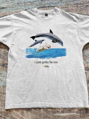 I Just Gotta Be Me Dolphin Dog Shirt, Natioal Geographic Funny Graphic Tee